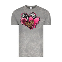 Cloud Rock valentines day western hearts and sunflower Vintage Tee - Jasminsmagicworld