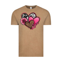 Vintage Coffee valentines day western hearts and sunflower Vintage Tee - Jasminsmagicworld
