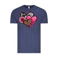 Vintage Denim valentines day western hearts and sunflower Vintage Tee - Jasminsmagicworld