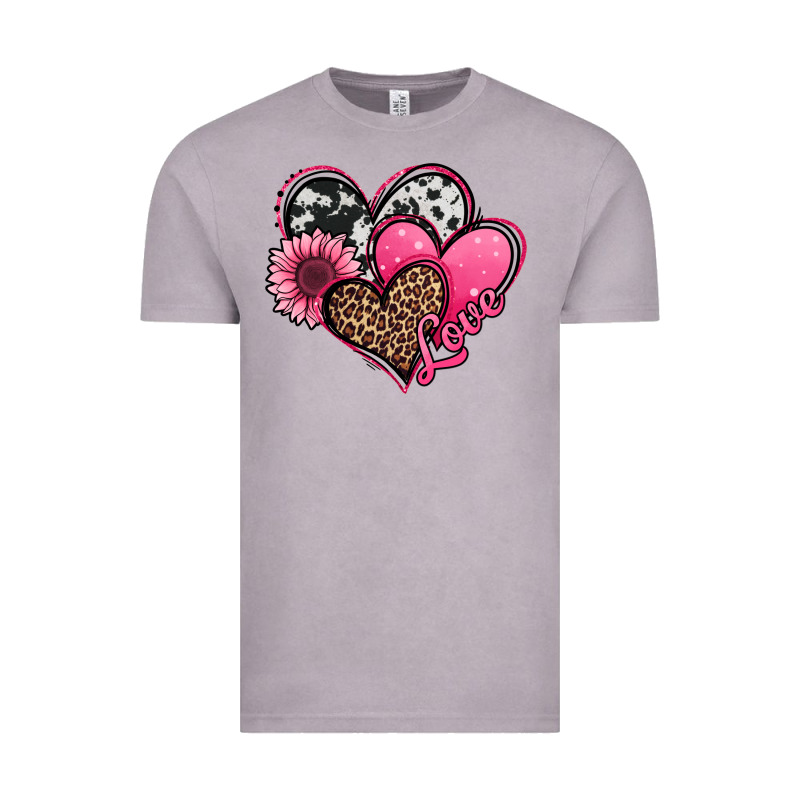 Valentines Day Western Hearts And Sunflower Vintage Tee by Jasminsmagicworld | Teevron