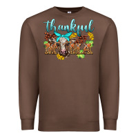 Chestnut thankful mama cow Premium Sweatshirt - BarkalooDesign