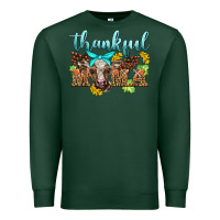 Sports Green thankful mama cow Premium Sweatshirt - BarkalooDesign