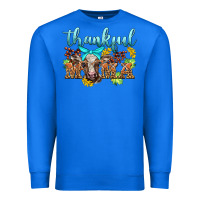 True Royal thankful mama cow Premium Sweatshirt - BarkalooDesign