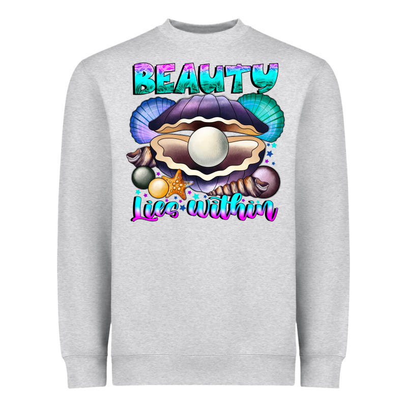Beauty Lies Within Heavyweight Sweatshirt by CowhideDigitalArt | Teevron