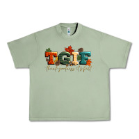 Oil Green tgif thank goodness its fall Urban Heavy Tee - CowGirlArtShop