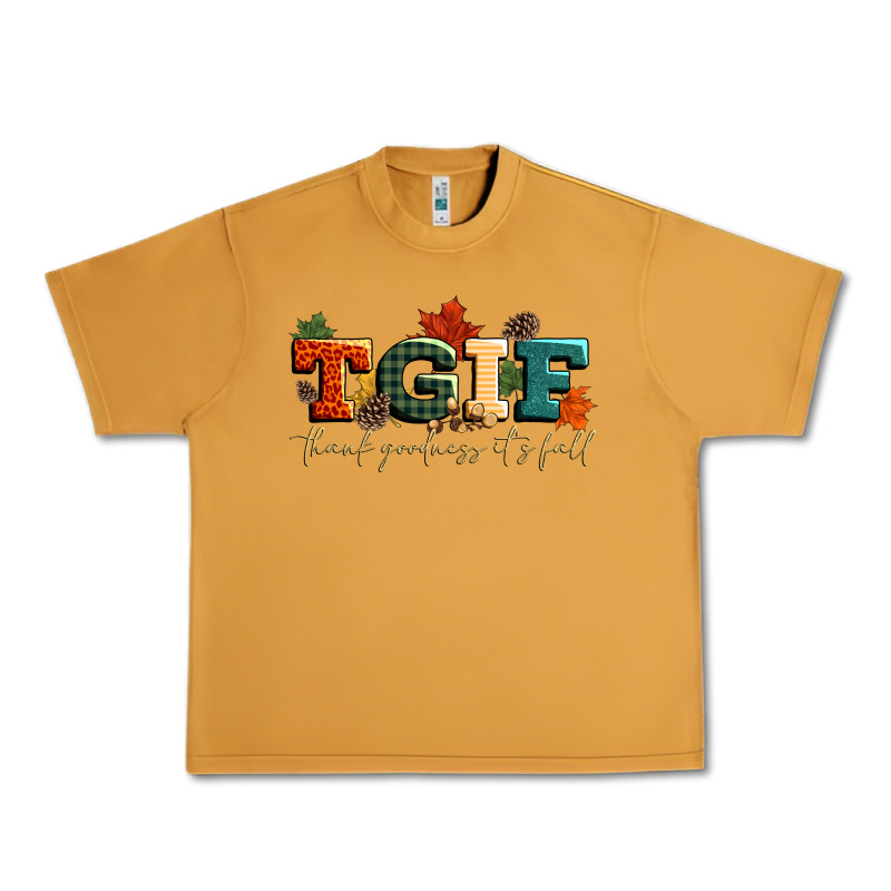 Tgif Thank Goodness Its Fall Urban Heavy Tee by CowGirlArtShop | Teevron