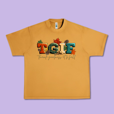 Tgif Thank Goodness Its Fall Urban Heavy Tee Designed By Cowgirlartshop