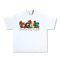 White tgif thank goodness its fall Urban Heavy Tee - CowGirlArtShop