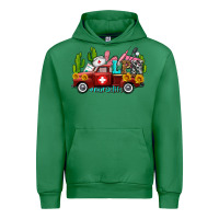 Emerald lpn nurse truck with cactus and sunflowers Urban Hoodie - AdoDesignShop