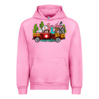 Fuchsia Pink lpn nurse truck with cactus and sunflowers Urban Hoodie - AdoDesignShop