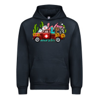 Navy lpn nurse truck with cactus and sunflowers Urban Hoodie - AdoDesignShop