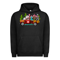 Pigment Black lpn nurse truck with cactus and sunflowers Urban Hoodie - AdoDesignShop