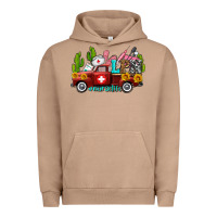 Pigment Burro lpn nurse truck with cactus and sunflowers Urban Hoodie - AdoDesignShop