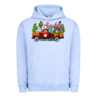 Pigment Grape Ice lpn nurse truck with cactus and sunflowers Urban Hoodie - AdoDesignShop