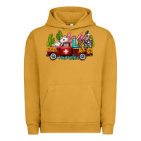 Pigment Peanut Butter lpn nurse truck with cactus and sunflowers Urban Hoodie - AdoDesignShop