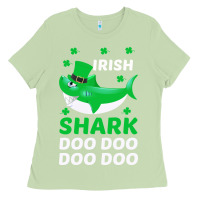 Matcha Irish Shark Doo Doo Doo Saint Patricks Day Ladies Tee - Bettercallsaul
