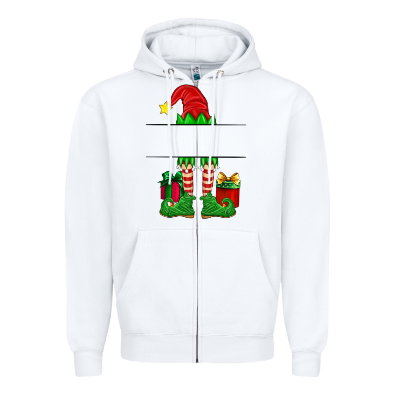 Christmas Elf Custom Name Zipper Hoodie by Artiststas | Teevron