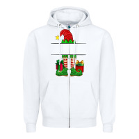 White christmas elf custom name Zipper Hoodie - Artiststas