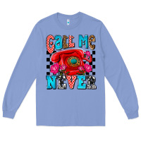 Colony Blue call me never olivia Long Sleeve Tee - OliviaCreatesArt