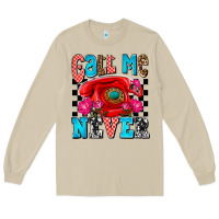 Mushroom call me never olivia Long Sleeve Tee - OliviaCreatesArt