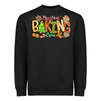 Black Christmas Baking Crew Heavyweight Sweatshirt - CowhideDigitalArt