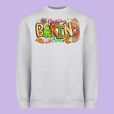Christmas Baking Crew Heavyweight Sweatshirt Designed By Cowhidedigitalart