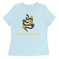 Baby Blue Don't Tread On Me Ladies Tee - Bettercallsaul