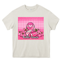 Cream tackle cancer pumpkins football and ribbon Heavy Core Tee - Jasminsmagicworld
