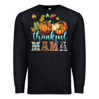Black thankful mama Premium Sweatshirt - BarkalooDesign