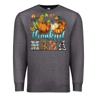 Charcoal Heather thankful mama Premium Sweatshirt - BarkalooDesign