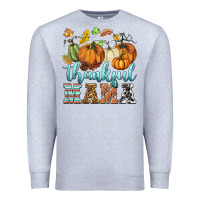Heather Grey thankful mama Premium Sweatshirt - BarkalooDesign