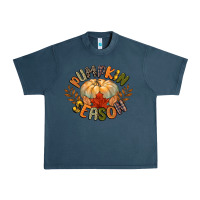 Midnight Navy pumpkin season Urban Heavy Tee - CowGirlArtShop
