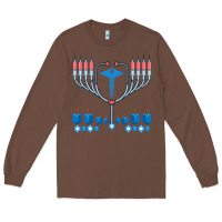 Chestnut jewish hanukkah chanukah doctor medical menorah  gifts Long Sleeve Tee - trangStudio