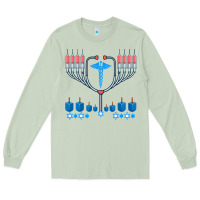Matcha jewish hanukkah chanukah doctor medical menorah  gifts Long Sleeve Tee - trangStudio