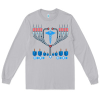 Moon Dust jewish hanukkah chanukah doctor medical menorah  gifts Long Sleeve Tee - trangStudio