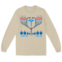 Mushroom jewish hanukkah chanukah doctor medical menorah  gifts Long Sleeve Tee - trangStudio