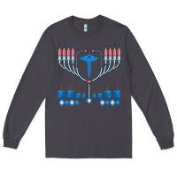 Smoke jewish hanukkah chanukah doctor medical menorah  gifts Long Sleeve Tee - trangStudio