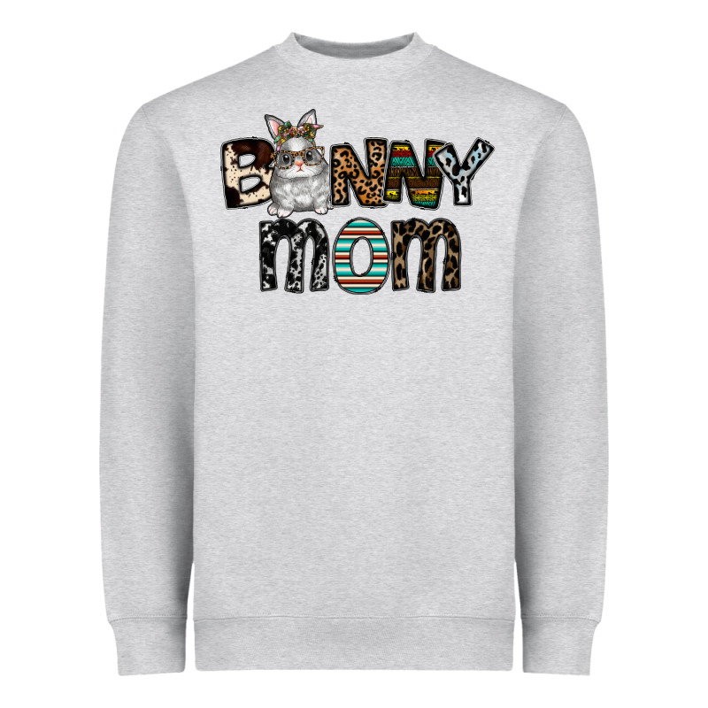 Bunny Mom Heavyweight Sweatshirt by CowhideDigitalArt | Teevron