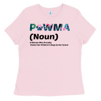 Bubblegum Pink Dog Love: Grandma aka Pawma Ladies Tee - Bettercallsaul
