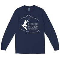Navy Kiteboarding Hood River Oregon, Kitesurfing Long Sleeve Tee - trangStudio