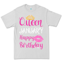 Dove Grey Queen Was Born İn January Happy Birthday Premium Tee - Bettercallsaul
