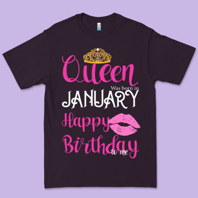 Queen Was Born İn January Happy Birthday Premium Tee Designed By Bettercallsaul