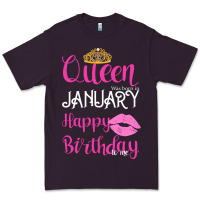 Plum Queen Was Born İn January Happy Birthday Premium Tee - Bettercallsaul