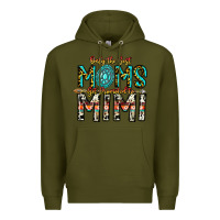 Army Green Only The Best Moms Get Promoted To Mimi Premium Hoodie - CowhideDigitalArt