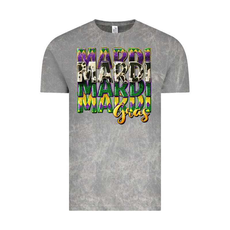 Cowhide Mardi Gras Vintage Tee by CowGirlArtShop | Teevron