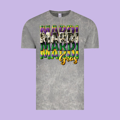 Cowhide Mardi Gras Vintage Tee Designed By Cowgirlartshop