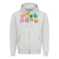 Dove Grey st patrick's lucky charms Zipper Hoodie - Artiststas