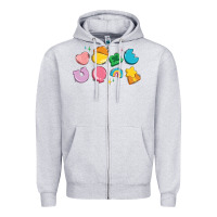 Heather Grey st patrick's lucky charms Zipper Hoodie - Artiststas