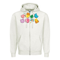Oatmeal Heather st patrick's lucky charms Zipper Hoodie - Artiststas