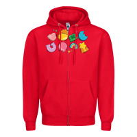 Red st patrick's lucky charms Zipper Hoodie - Artiststas